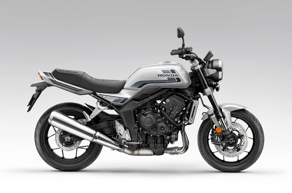 Honda CB1000F right side profile static in studio