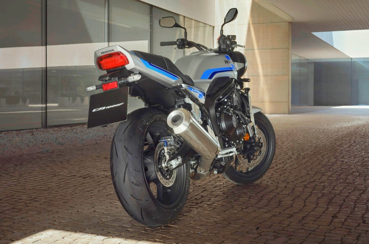 Honda CB1000F rear right static in parking lot