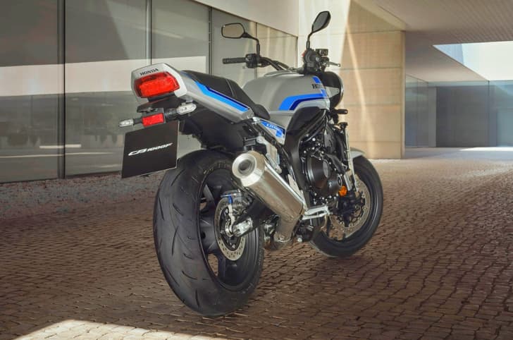 Honda CB1000F rear right static in parking lot