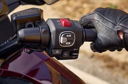 Rider glove and switchgear of Honda Gold Wing Tour