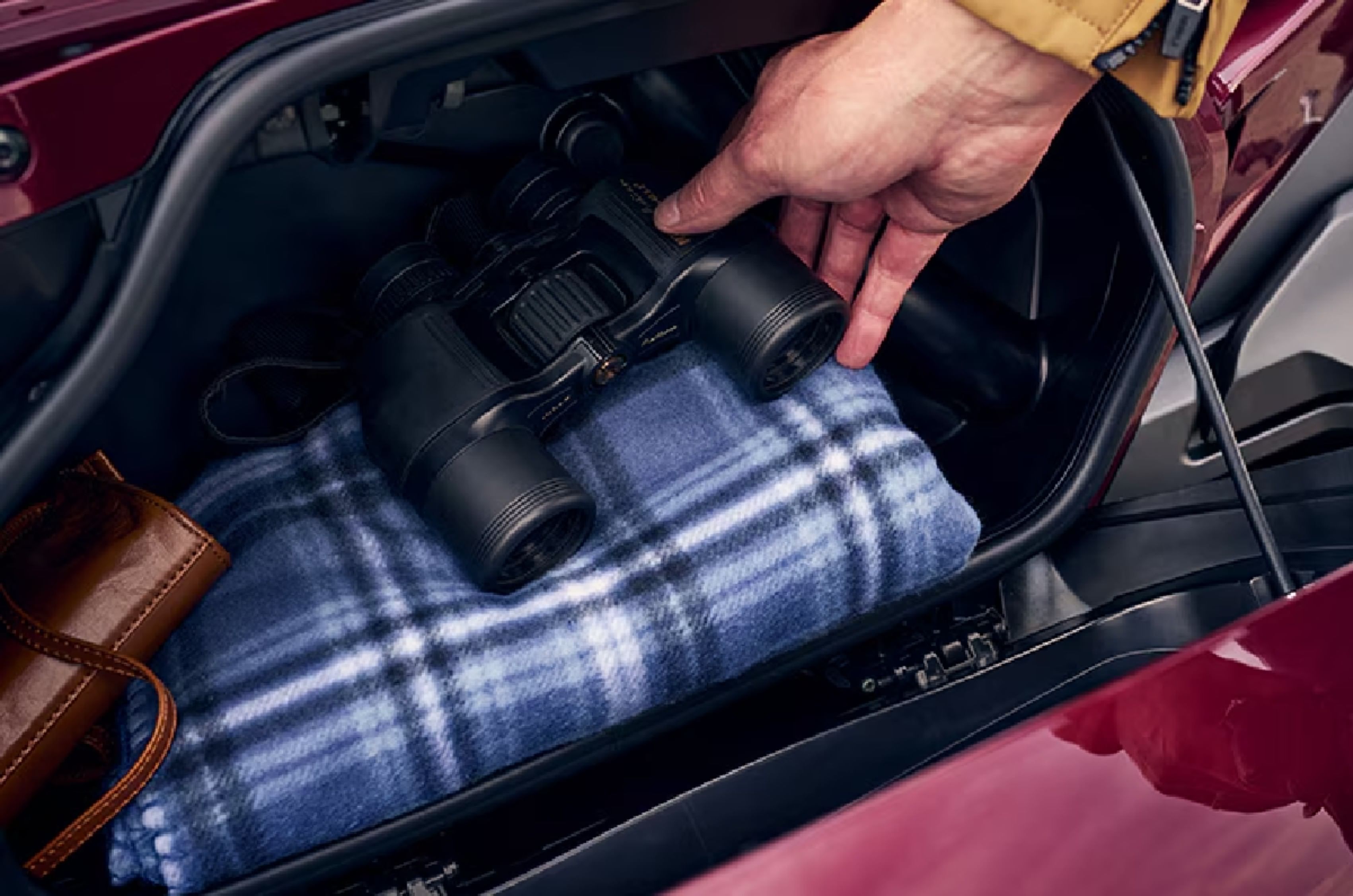 The saddlebags offer 60L of storage and can be opened electronically.