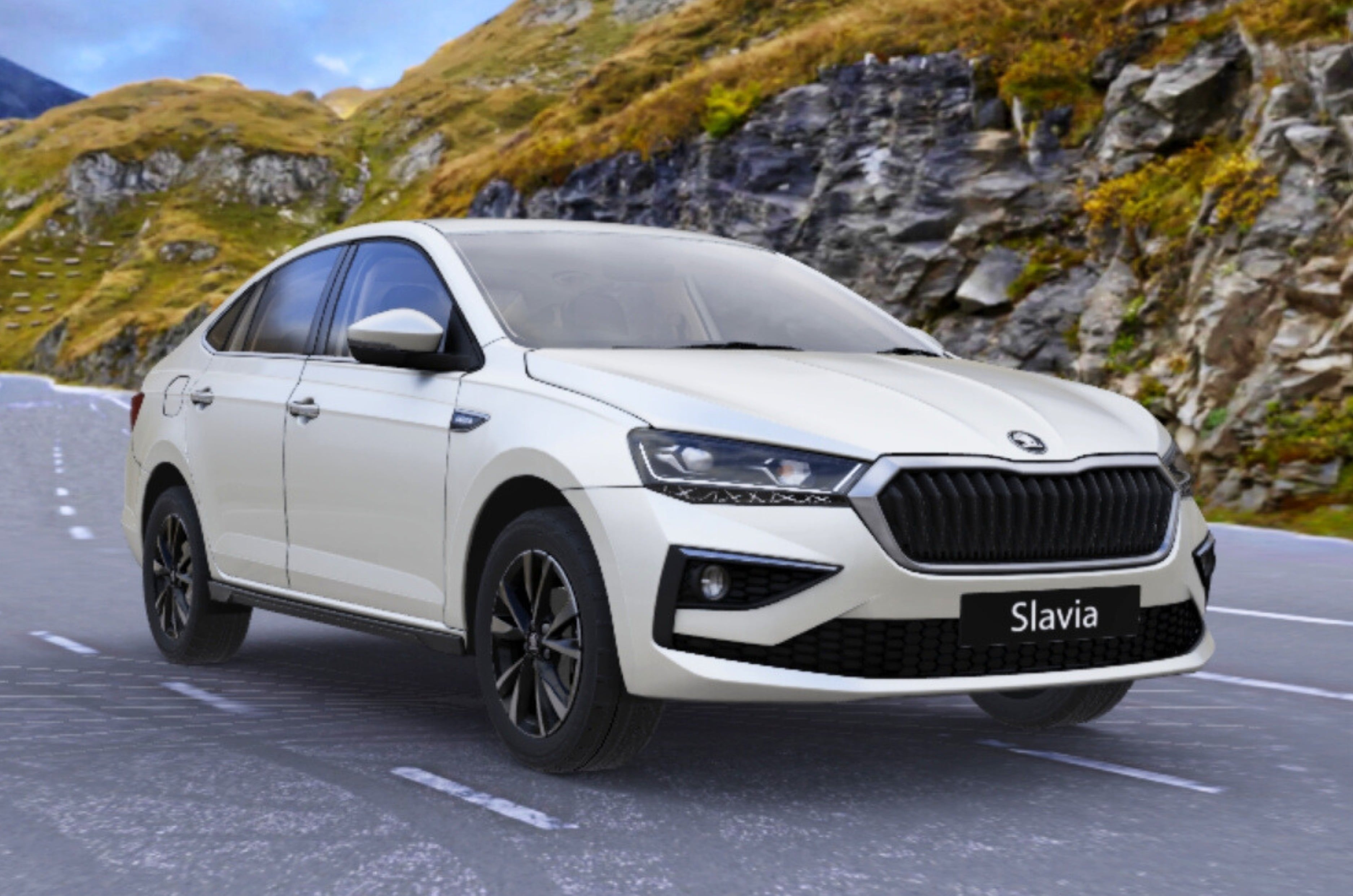 Skoda Slavia Candy White