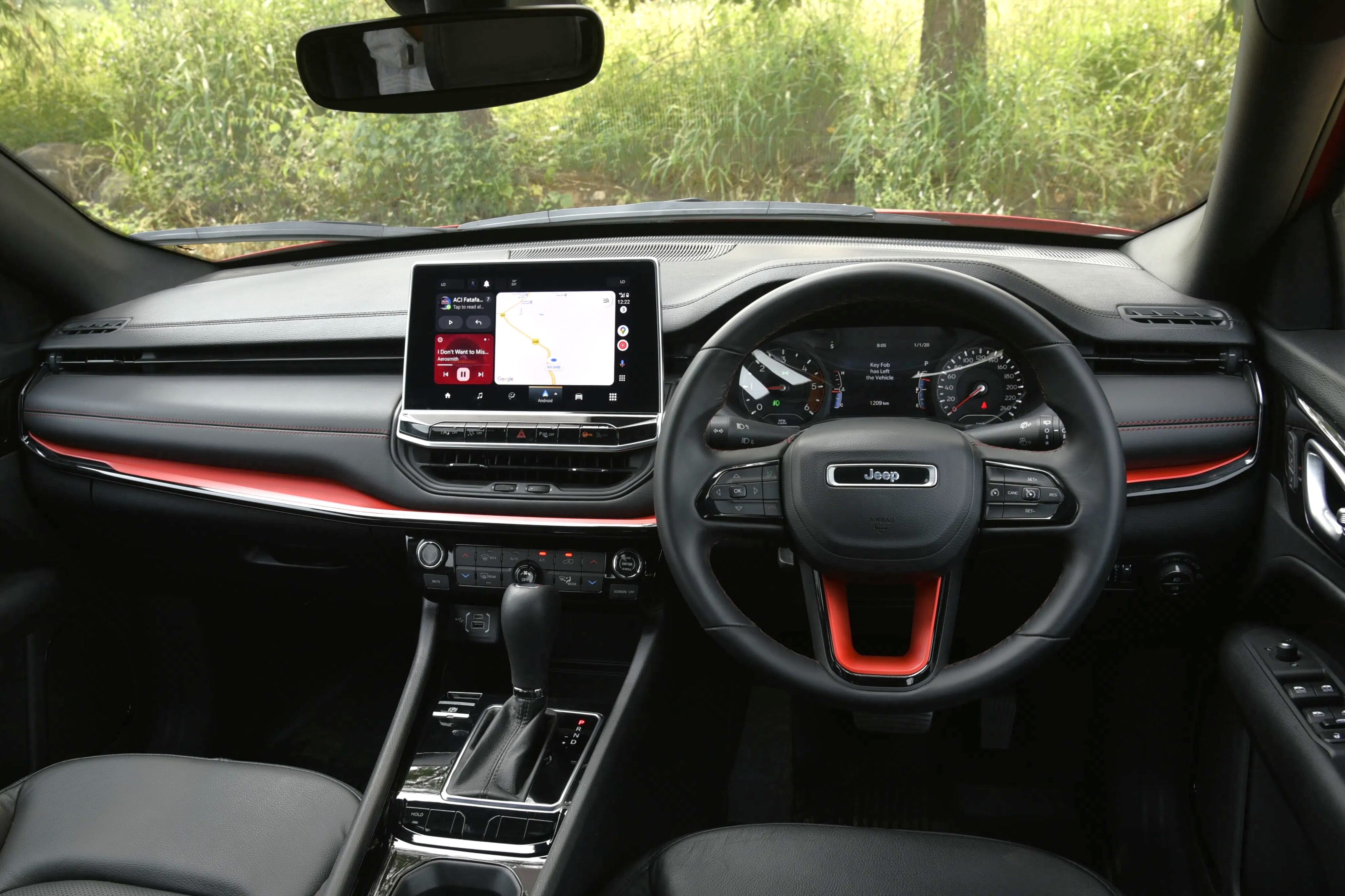 The Compass gets an upmarket dashboard design with high-quality materials and layered textures.