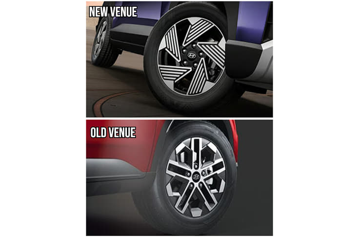 hyundai venue new vs old wheels hyundai venue new vs old