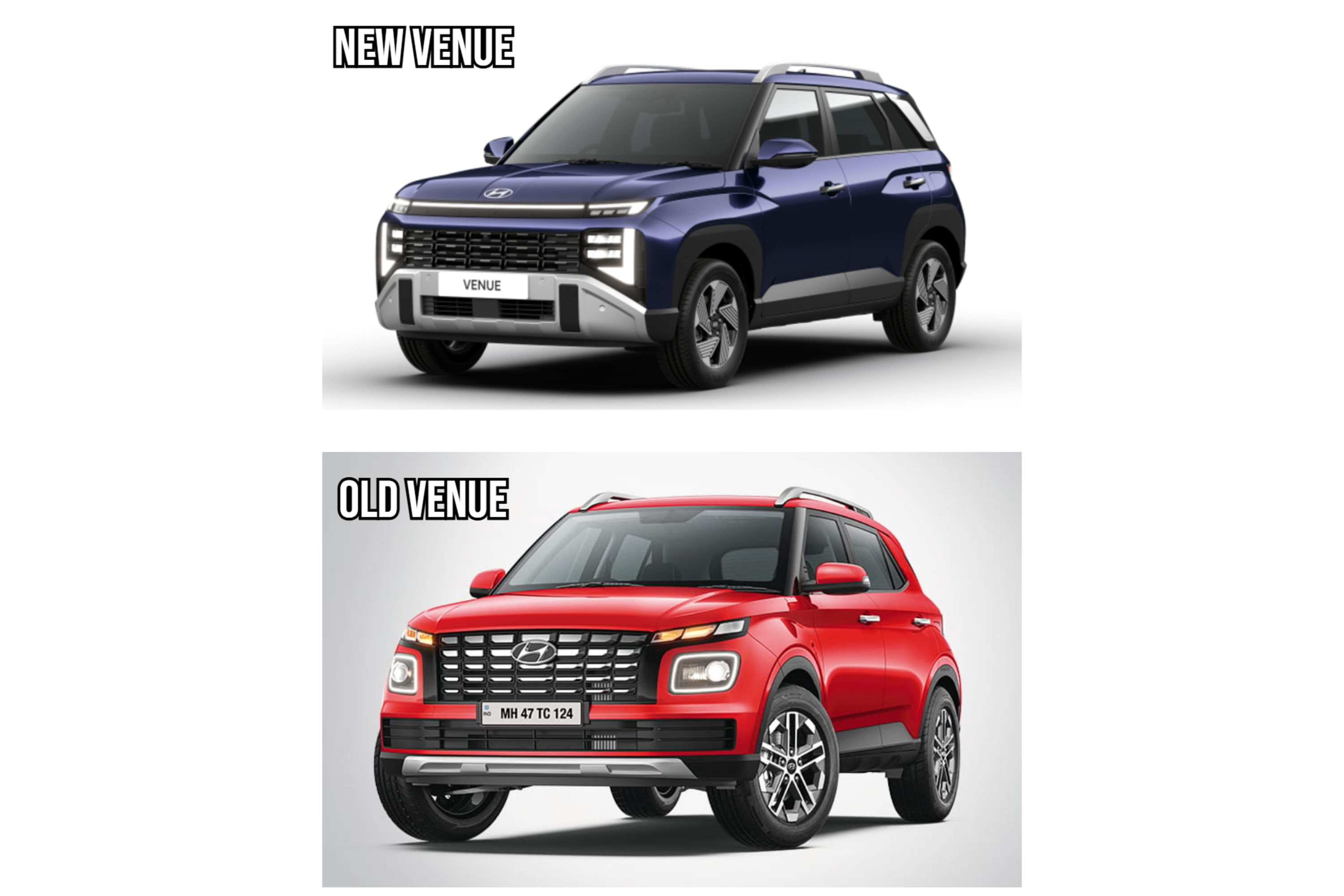 The new Hyundai Venue is 48mm taller and 30mm wider than the current model.