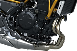 Uses the 649cc parallel-twin engine from the standard Z650.