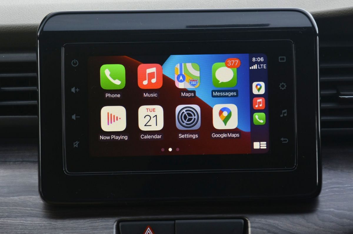 The UI of the 9-inch touchscreen is slick and offers wireless smartphone connectivity.