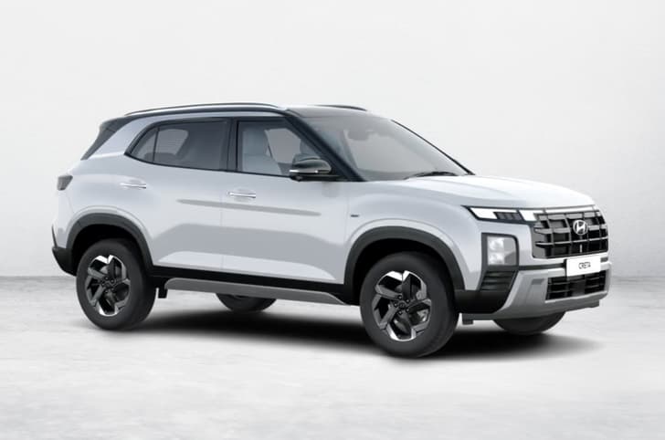 Hyundai Creta Atlas White with Abyss Black roof