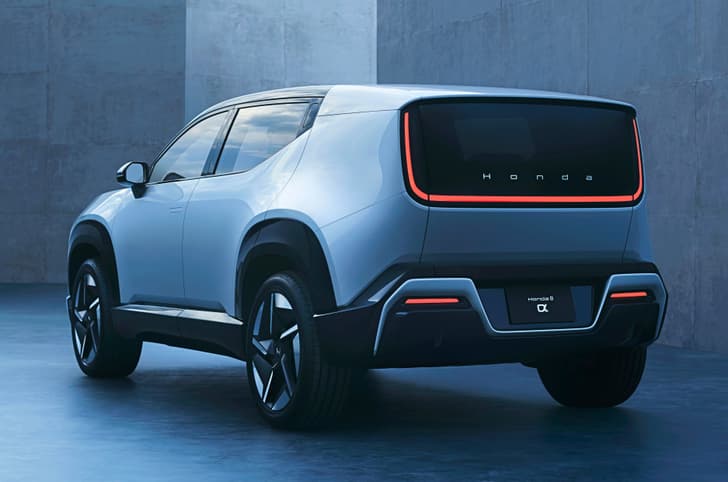 Honda 0 a electric SUV rear quarter