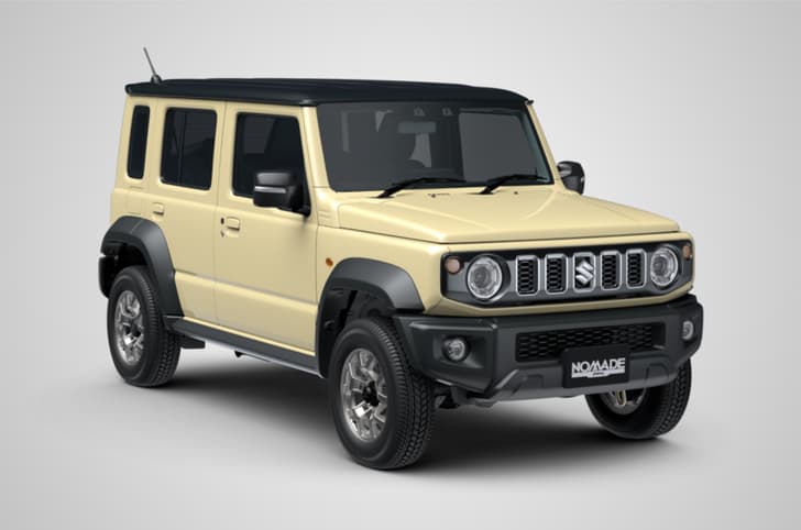 Suzuki Jimny in Chiffon Ivory Metallic shade
