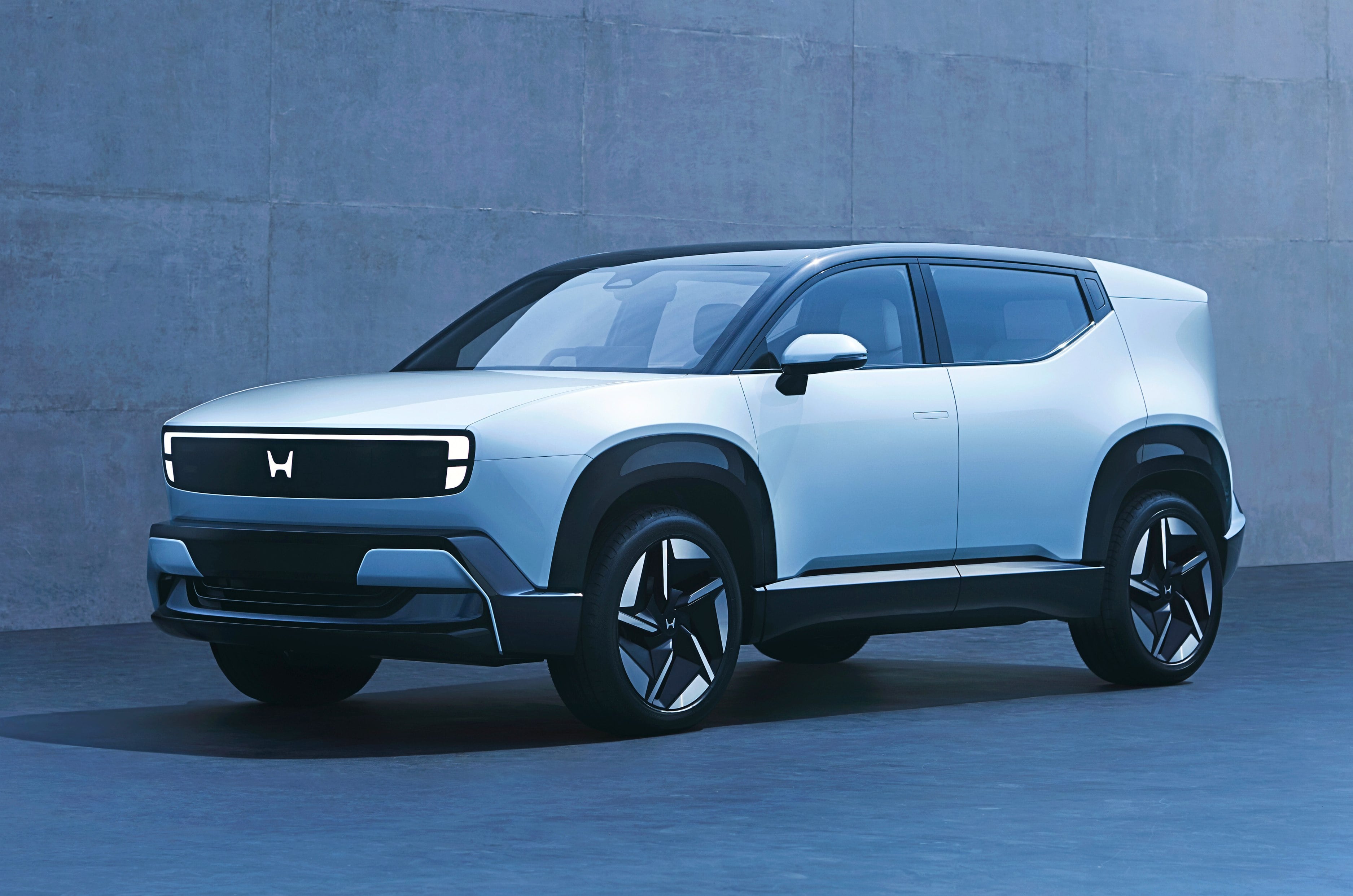 Honda 0 a electric SUV front quarter 