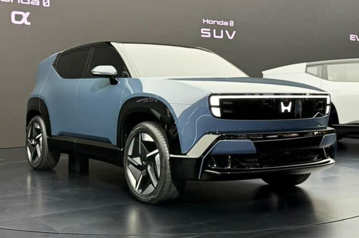 Honda 0 a electric SUV front quarter