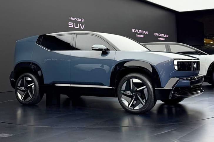 Honda 0 a electric SUV front quarter