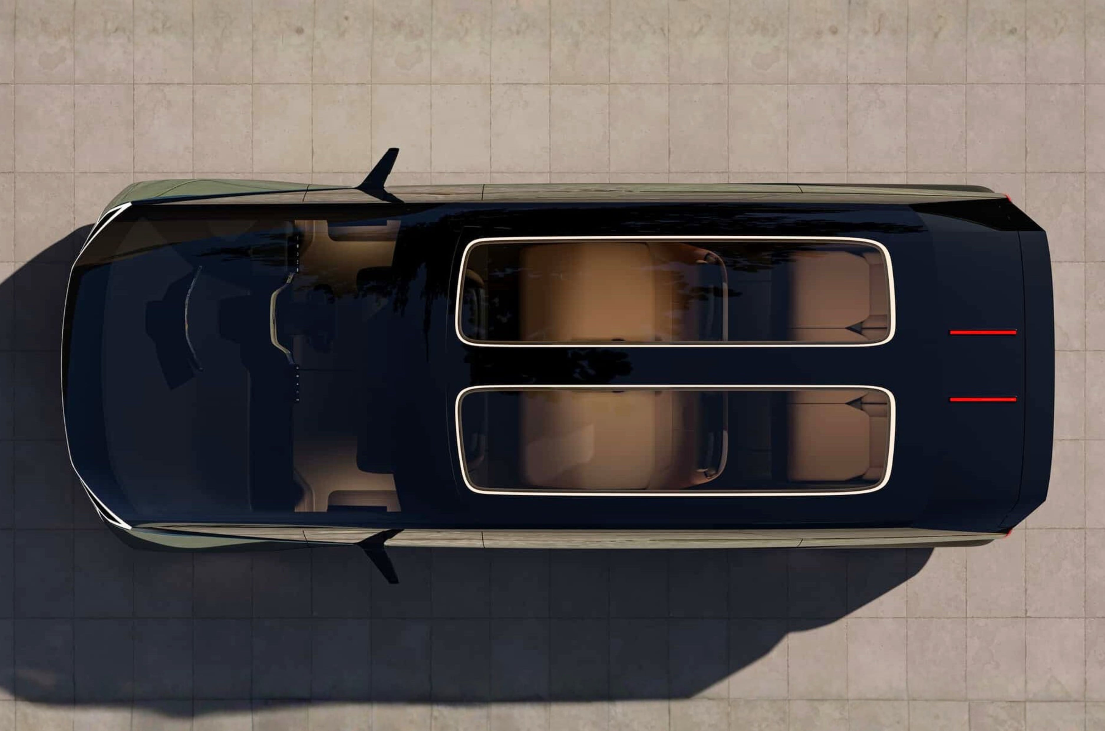 New Lexus LS MPV concept glass roof panels