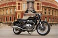 The Bullet is largely based on the Classic 650 Twin Royal Enfield Bullet 650 Twin black front three quarter