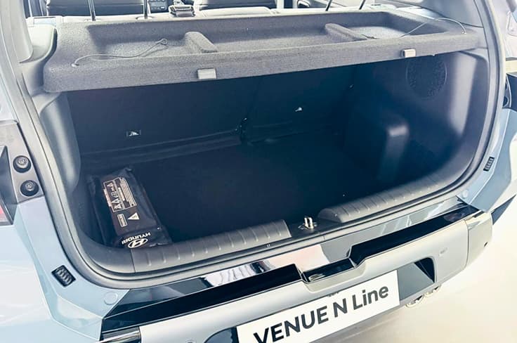 Hyundai Venue N Line boot Hyundai Venue N Line boot