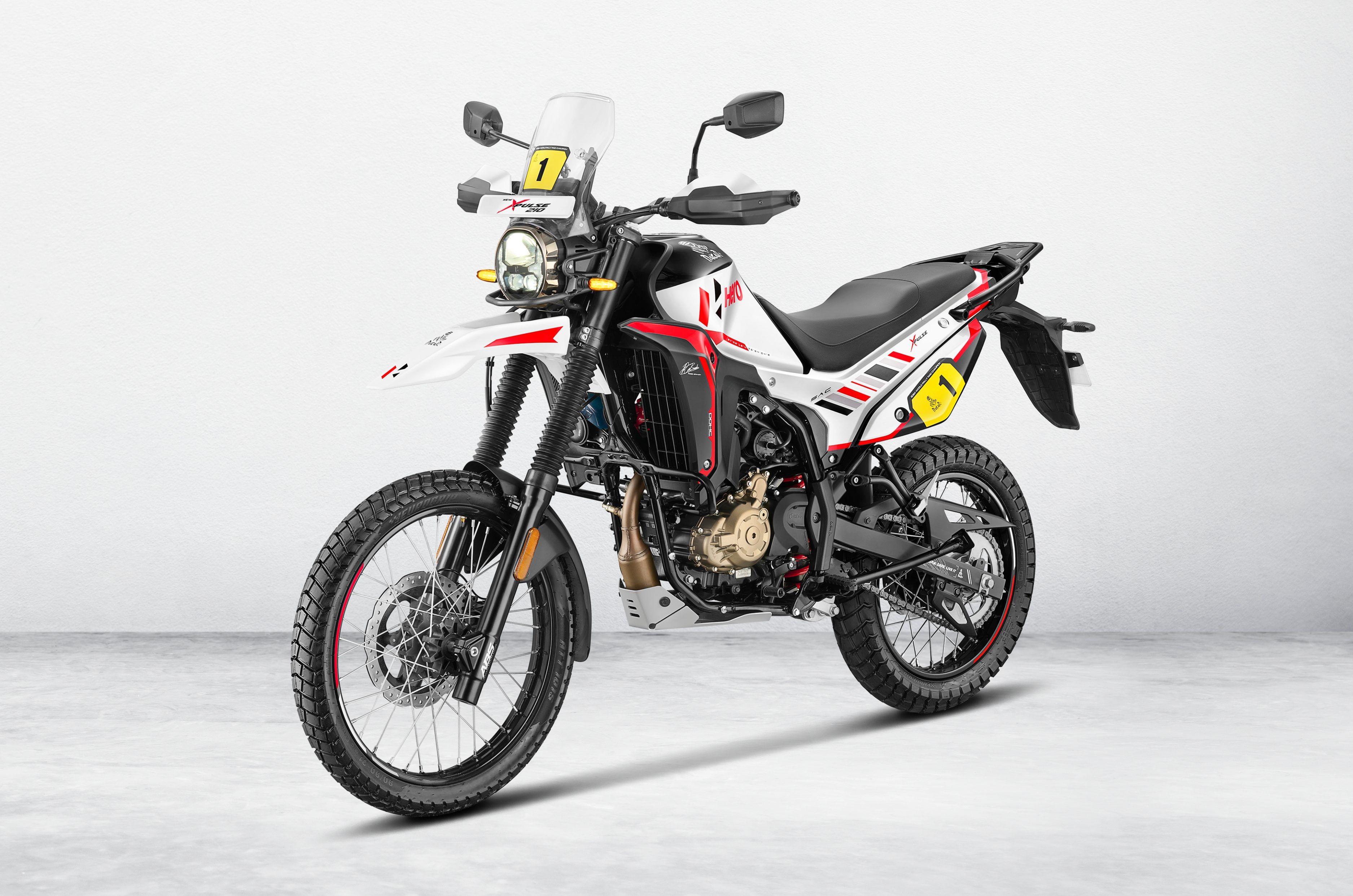 The Xpulse 210 Dakar is based on the Xpulse 210 