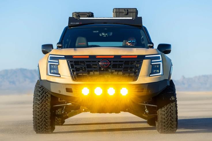 2025 nissan dune patrol concept front 2025 nissan dune patrol concept in desert