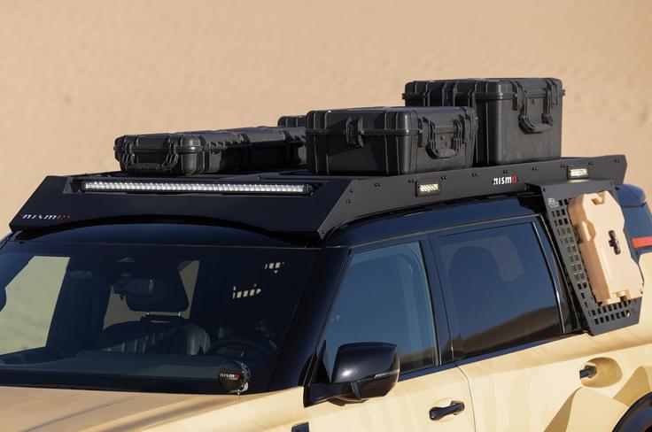 2025 nissan dune patrol concept roof rack 2025 nissan dune patrol concept in desert
