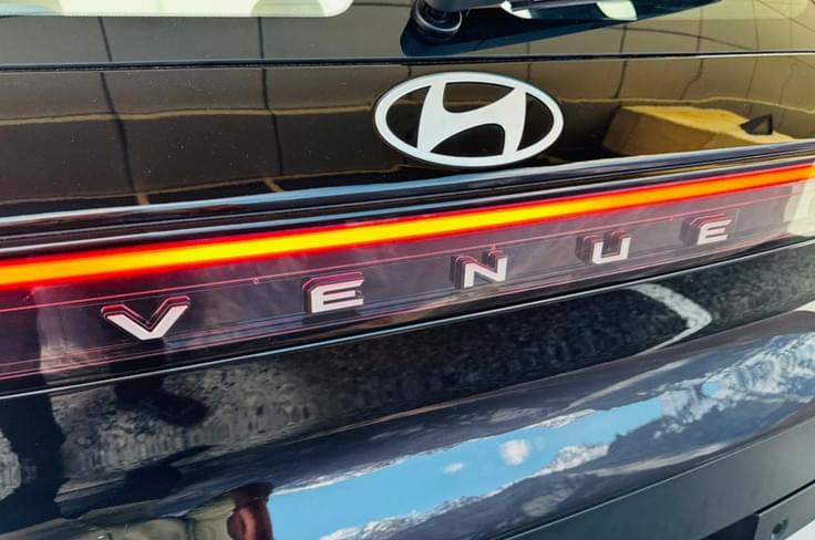 new hyundai venue rear light bar new hyundai venue real world shot