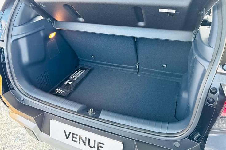 new hyundai venue boot space new hyundai venue real world shot