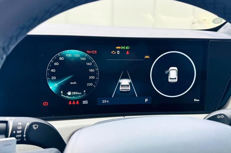 new hyundai venue digital instrument cluster new hyundai venue real world shot