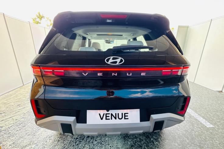 new hyundai venue rear end new hyundai venue real world shot