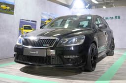 skoda laura rs in garage