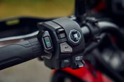 The bike also gets heated grips as standard.