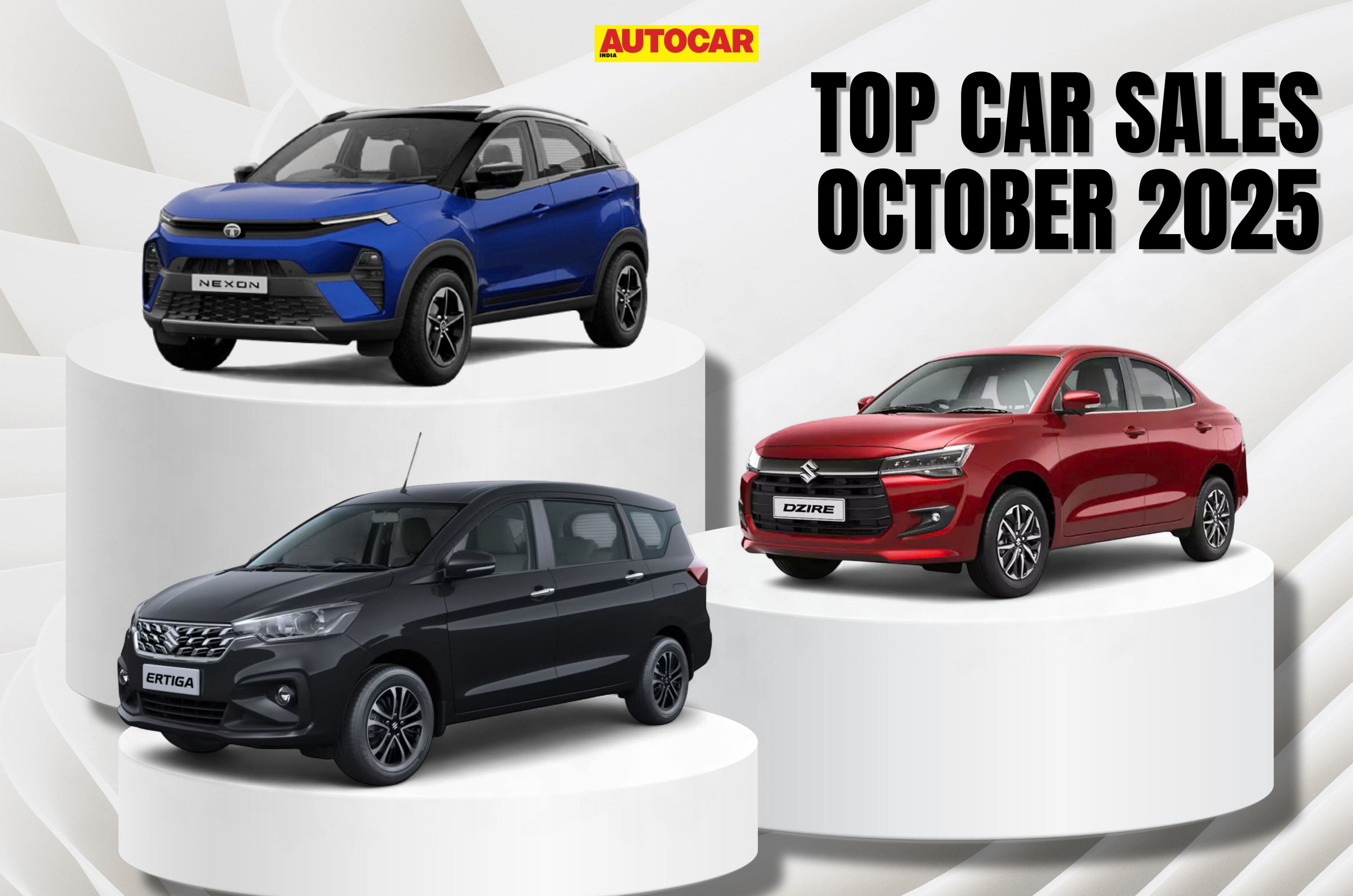 Top 10 bestselling cars in October 2025