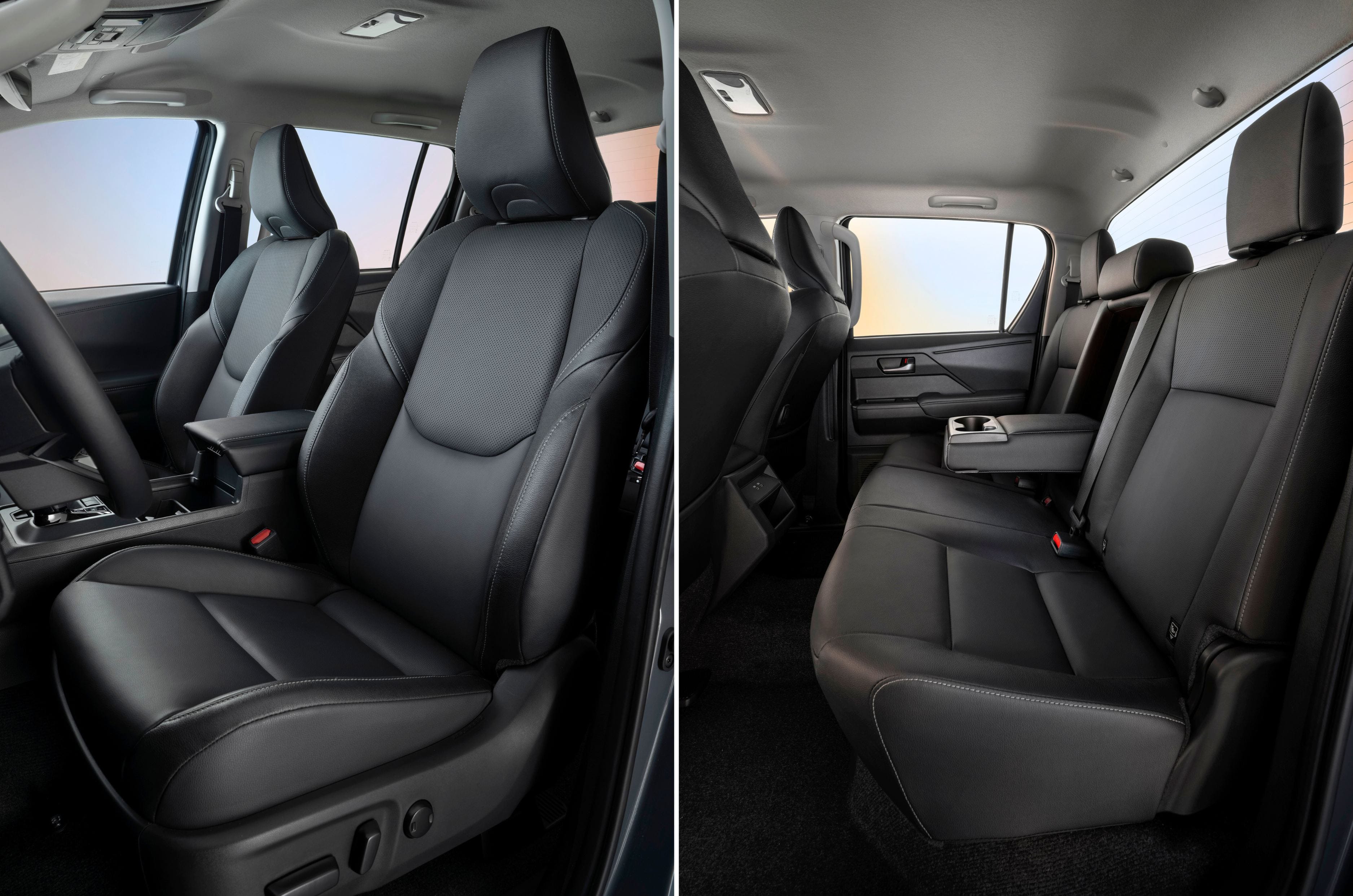 Toyota Hilux EV front and rear seats