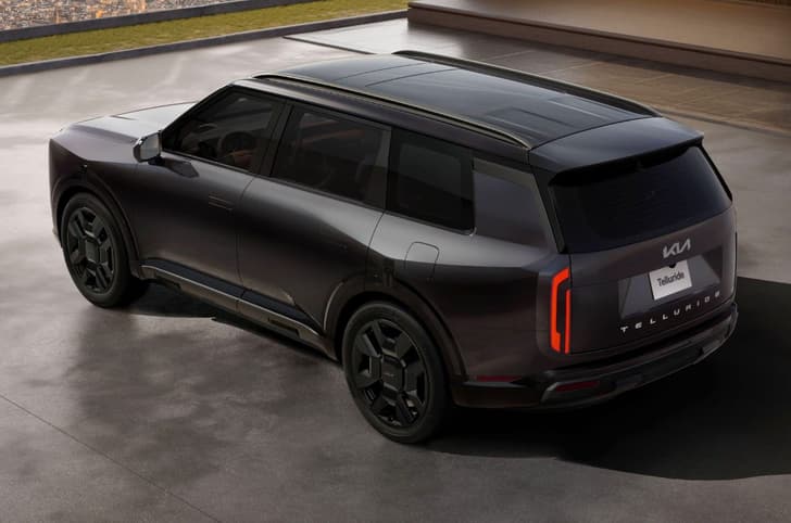 New Kia Telluride rear top-down view