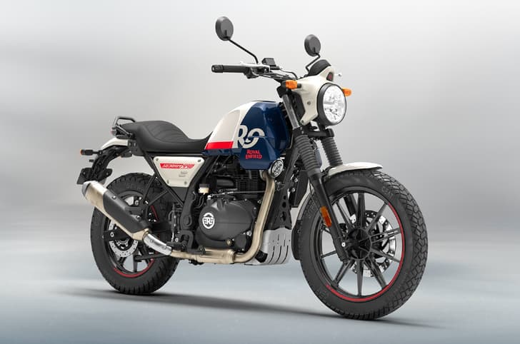 The Royal Enfield Scram 440 is essentially a heavily revised version of the Scram 411.
