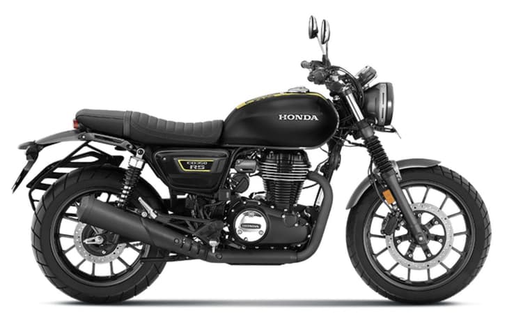 Honda CB350RS black right side profile