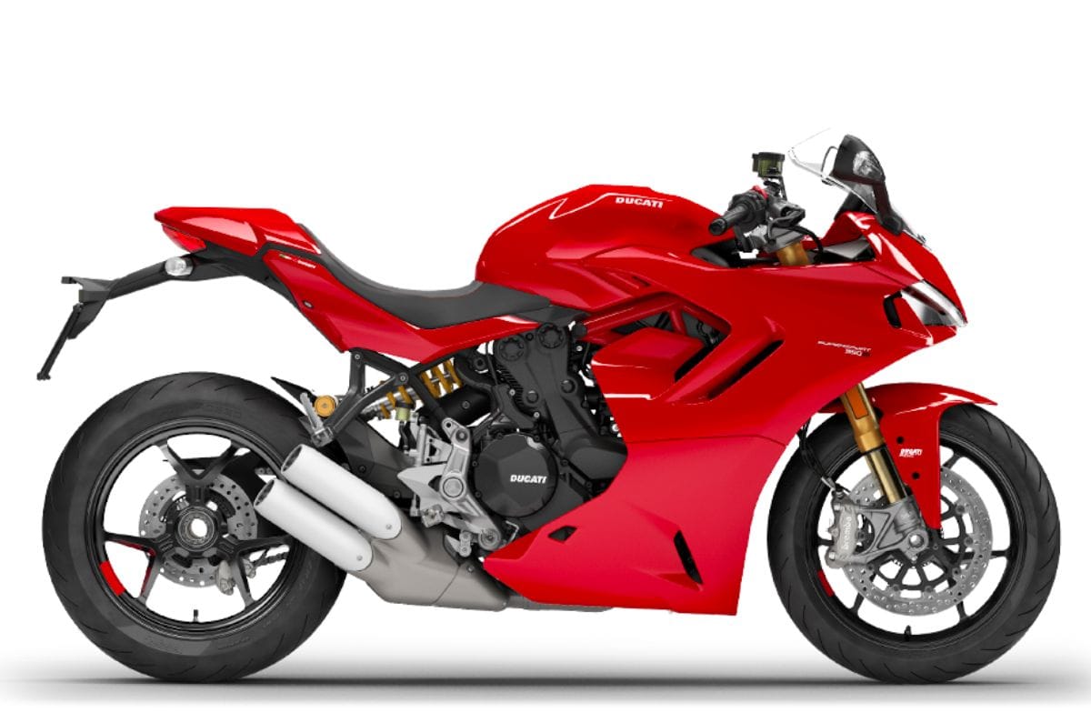 Ducati SuperSport 950 S right side profile in red