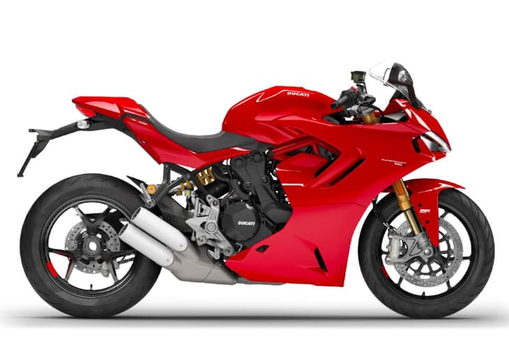 Ducati SuperSport 950 S right side profile in red