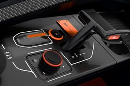 Mahindra BE 6 Formula E orange accents