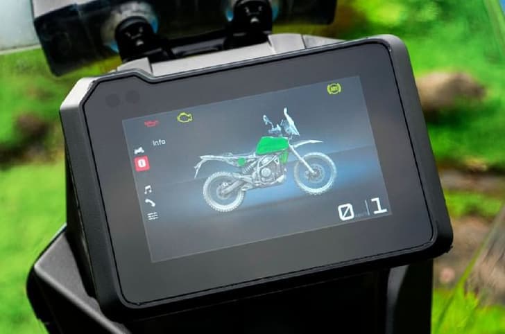 Gets a 5-inch TFT display.