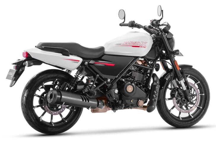 Harley Davidson X440 T rear three quarter white