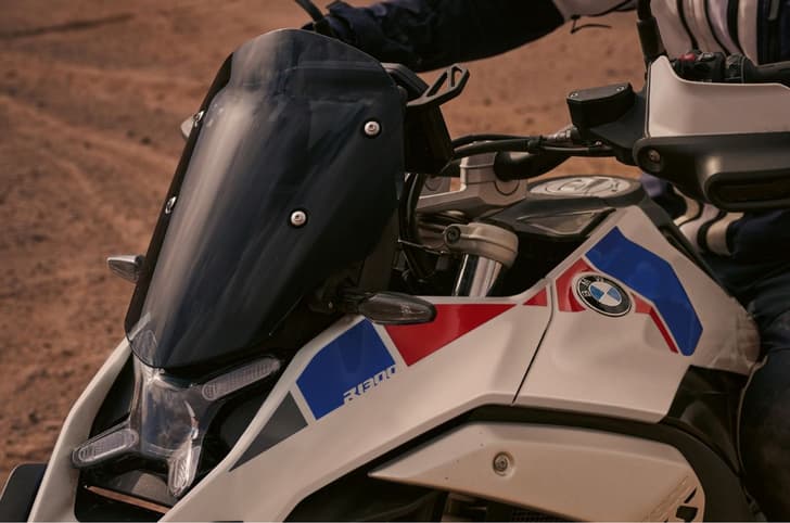 BMW R 1300 GS tank and headlight shot
