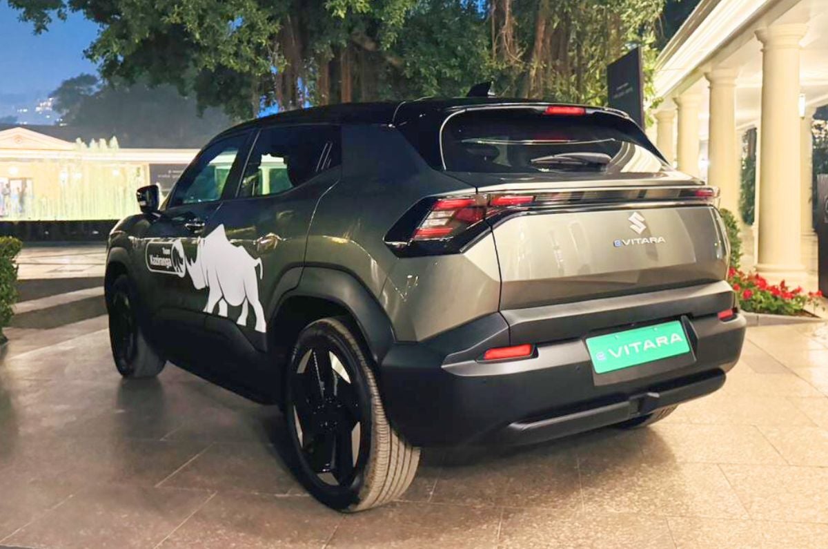 Maruti Suzuki e Vitara rear quarter 