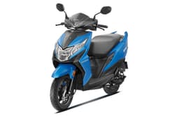 Honda Dio 110 left front three quarter blue