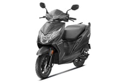 Honda Dio 110 left front three quarter black