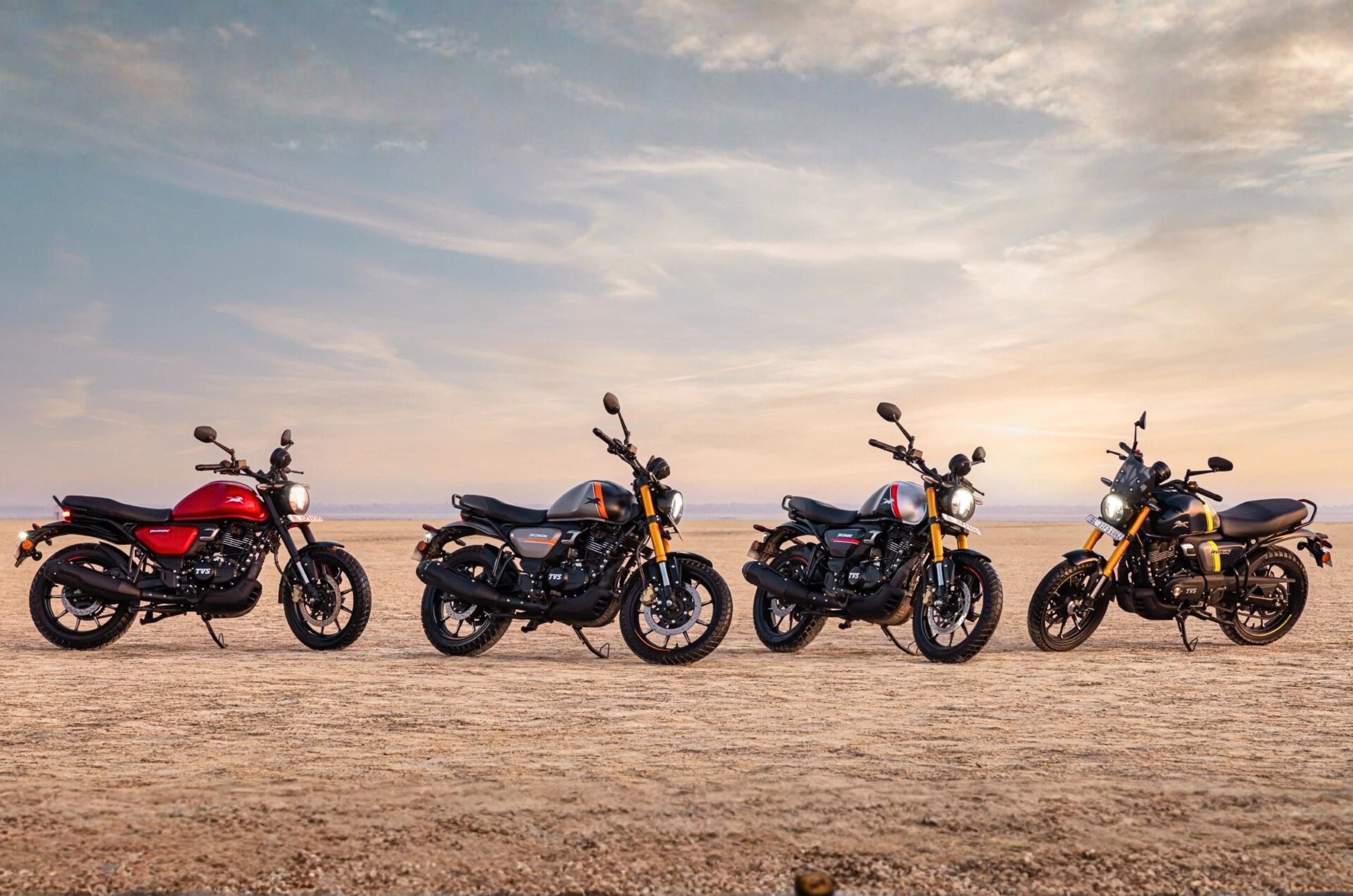 TVS Ronin is available in a total of six colours spread across three variants