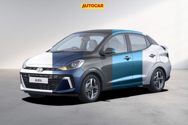 Hyundai Aura colours gallery