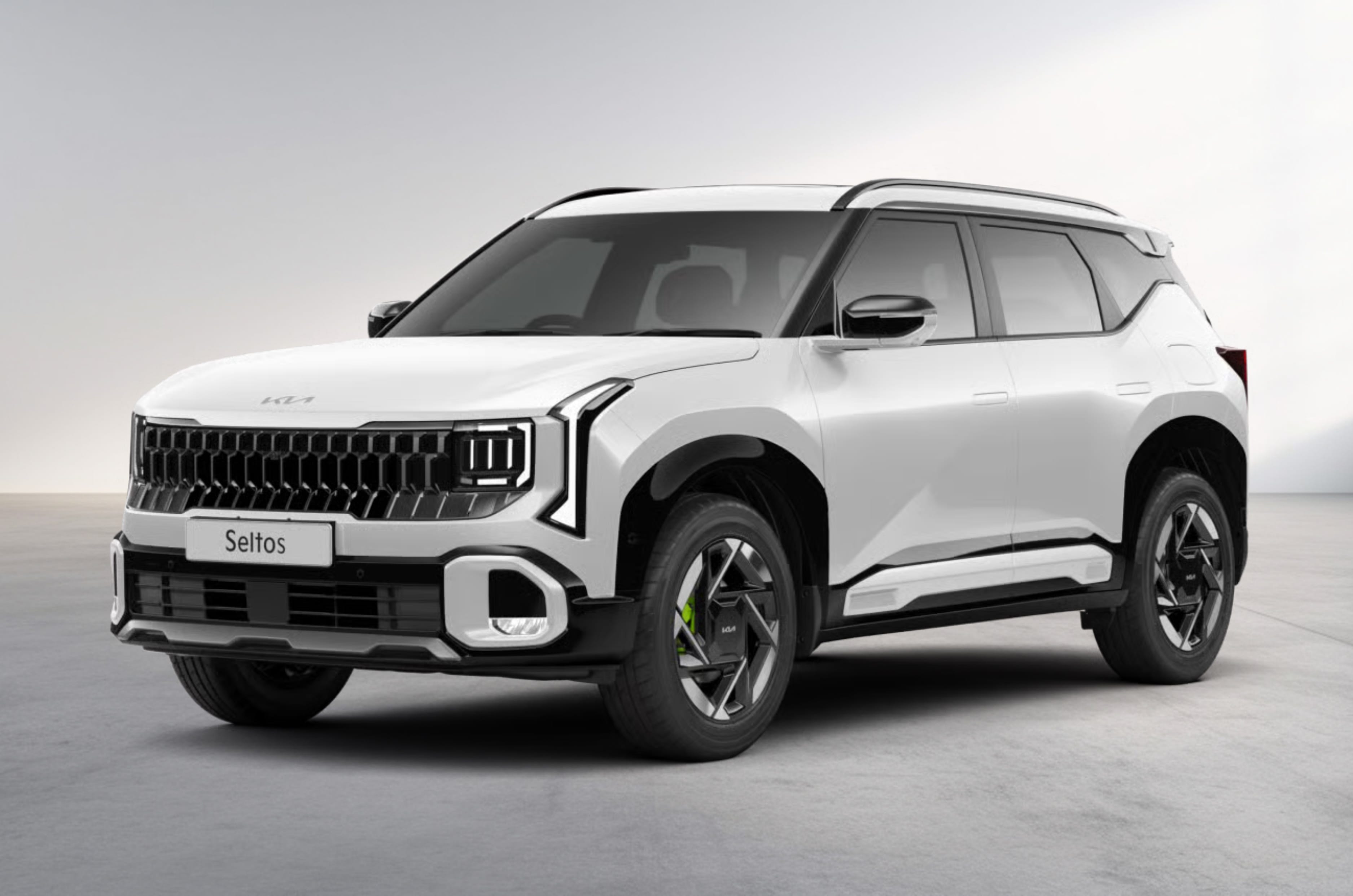 Kia Seltos in Glacier White Pearl