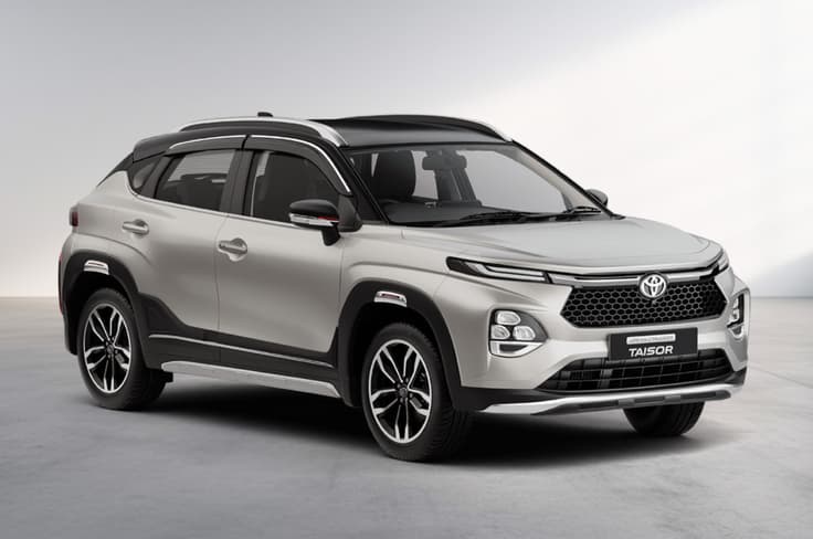 Toyota Taisor cafe white and black roof dual tone exterior colour Toyota Taisor cafe white and black roof dual tone exterior colour