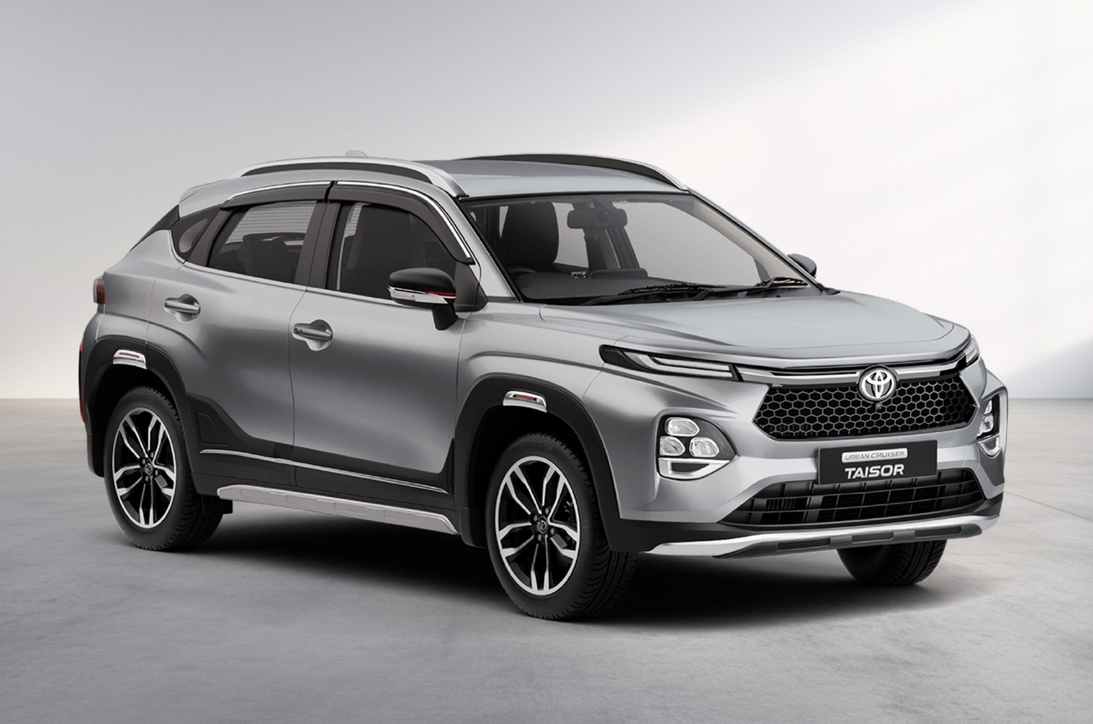 Toyota Taisor enticing silver exterior colour