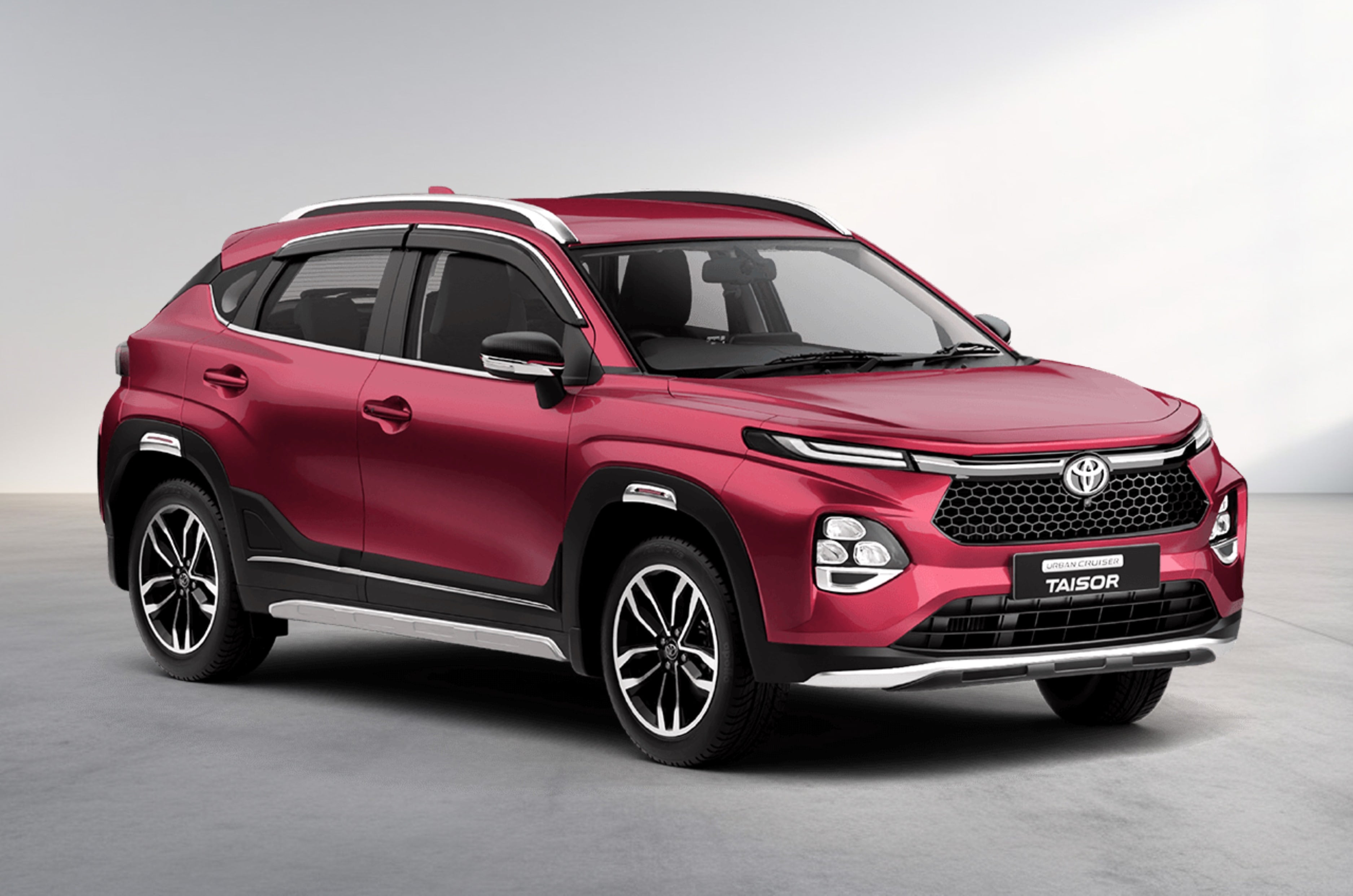Toyota Taisor sportin red exterior colour