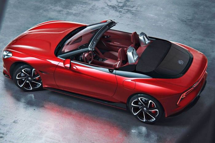 MG Cyberster electric sportscar India showcase on March 20